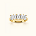 Cadence five-stone band in 14K yellow gold with five emerald diamonds
variant: yellow-gold