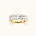 Cadence five-stone band in 14K yellow gold with five oval diamonds
variant: yellow-gold