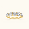 Cadence five-stone band in 14K yellow gold with five round diamonds
variant: yellow-gold