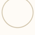 Orbit Riviera tennis necklace in 14K yellow gold laid in a full circle, round lab diamonds each set in a smooth bezel
variant: yellow-gold